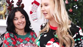 Stepmom Paisley Porter and stepdaughter Vanessa Marie have a forbidden Christmas sex