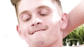 Hunk straight dude Isaac Parker teases his buddy and is aroused