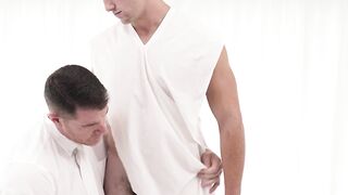 Grandmaster Wolf rimmed Twink Fosters hole like an