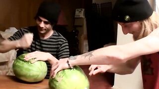 Str8Thugs.com - Three horny twinks engage in a shared jack off session with a messy f
