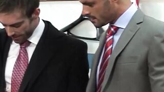 Hot businessman gets passionate rimming before bareback fuck Hoe 2