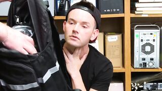 BoyPunish.com - Twink thief's raw ass stretching with a dildo and hot, throbbing cock