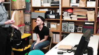 BoyPunish.com - Twink thief's raw ass stretching with a dildo and hot, throbbing cock