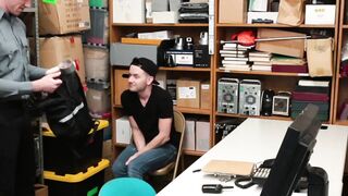 BoyPunish.com - Twink thief's raw ass stretching with a dildo and hot, throbbing cock