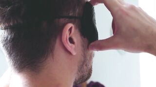 MaskXXX.com - Mysterious hunk Harry Paker masturbating vigorously solo with pleasure