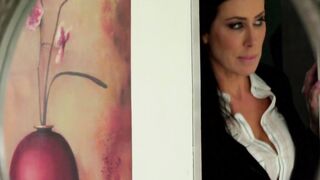 MommysMasturbating.com - Mom seduces stepdaughter while she's on the phone with her b