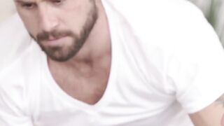 MaleNoir.com - Masculine white bottom takes BBC boyfriend doggystyle hard and deep
