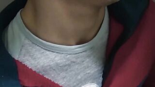 LecheLatinos.com - Straight Latino's shady bathroom blowjob and bareback fuck