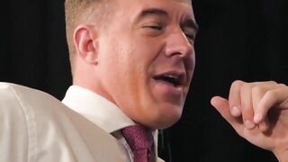 PlayingMen.com - Businessman receives a wet blowjob before fucking his man with deep