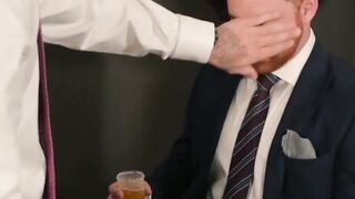 PlayingMen.com - Businessman receives a wet blowjob before fucking his man with deep