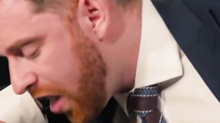 PlayingMen.com - Businessman receives a wet blowjob before fucking his man with deep