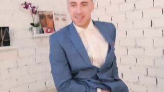 PlayingMen.com - Hardcore businessmen hammer ass after throat fucking with relentless