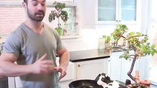 MaskXXX.com - Big cocked hunk's post-cooking wanking session is a real treat