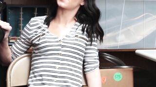 ShopliftersPunished.com - Cute teen with sexy tatts bent over the security office des