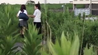 NipponPissTV.com - Real Japanese schoolgirls peeing in the outdoors openly