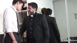DaddyBreeding.com - Hung daddy thrusts fat prick in tight hairy twink asshole deeply