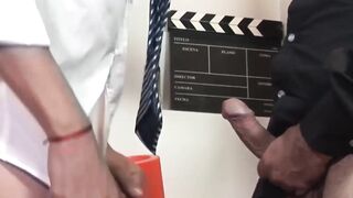 DaddyBreeding.com - Hung daddy thrusts fat prick in tight hairy twink asshole deeply