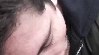 LecheLatinos.com - Pierced Latino sucks dick POV before an outdoor raw fuck