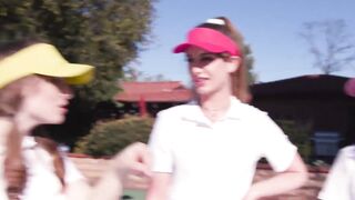 Teens turn a tennis match into reverse gangbang