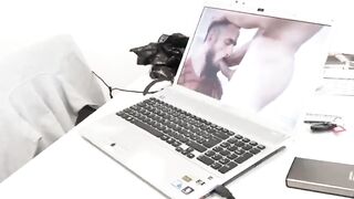 MaskXXX.com - Beefy policeman Angelo Godshack masturbating on patrol with passion