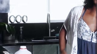 BangbrosPassword.com - Ebony babe punishes BBC stud with her pussy for a milk thief