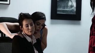 PornTaboos.com - Natural tits lesbian Whitney Wright's pussy licked in the office