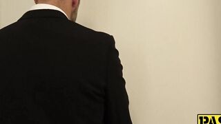 Busty sub Jennifer Mendez rough riding Masters BDSM dick