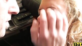 Wicked UK girl gets her face slapped while she fucks hard