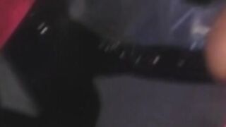 Busty blond lesbian spreads her legs for didlo and fingers