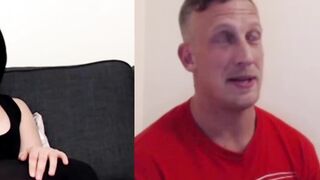 British MILF double webcam pussy play and jerking off