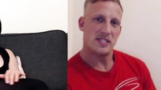 British MILF double webcam pussy play and jerking off