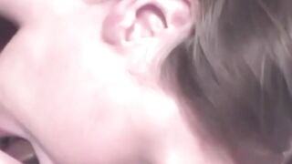 Homemade video of teen blowing and swallowing some cum