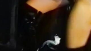 Sub dyke with small tits roughly dominated by kinky dyke