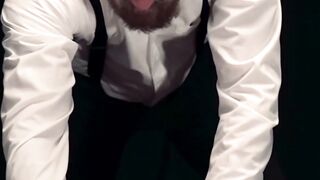 Jaden Dreams' groans in a dildo session with bearded Felix Kamp