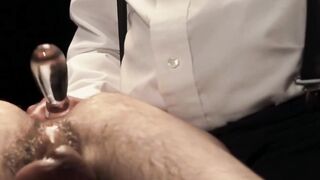 Jaden Dreams' groans in a dildo session with bearded Felix Kamp