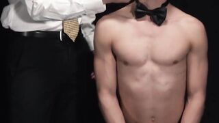 Athletic Logan Cross widened his ass in a hardcore dildo fucking session with suited Hoe 2
