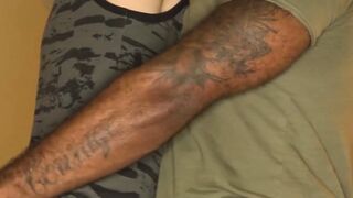 Sweaty and rough fingering and ass plowing by black stud Micah Martinez and gorgeous