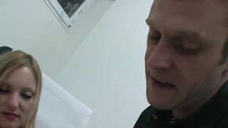 Sub gets butt inflated on Gynecological Chair