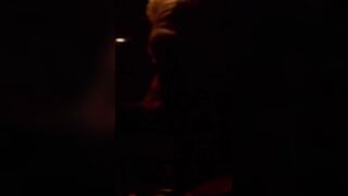 Tiny breasted women jumps a long penis