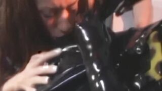 PussyCatsLatex.com - Lesbian teacher's toy domination over schoolgirl submissive