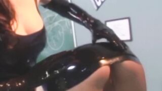 PussyCatsLatex.com - Lesbian teacher's toy domination over schoolgirl submissive