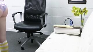 Disturbed teen Reese Robbins is so wet while riding her therapists cock