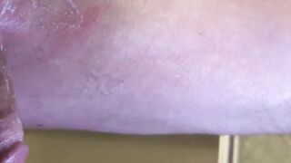 SwingYourBalls.com - Big dick and hanging balls shaved then enjoys jerk off