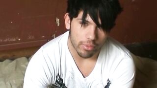 RealAltGuys.com - Good looking emo twink jacks off his hairy dick solo and shoots his