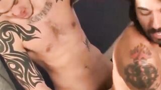 RealAltGuys.com - Bearded alt homosexual gets toyed and ass drilled by a cop and orga