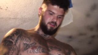 Musuclar hunks penetrate each other while they are very rock hard