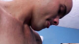 MachoIO.com - Latino jock cums after feeding hungry homosexual cock