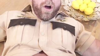 SayUncleNetwork.com - Bald guard's face and ass barebacked by his Latino colleague