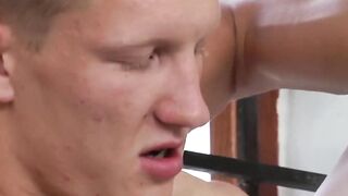 Hung jock Steve Weaver hardcore drilling his smooth twink