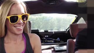 Handsome babe sells her junk car by banging in pawnshop